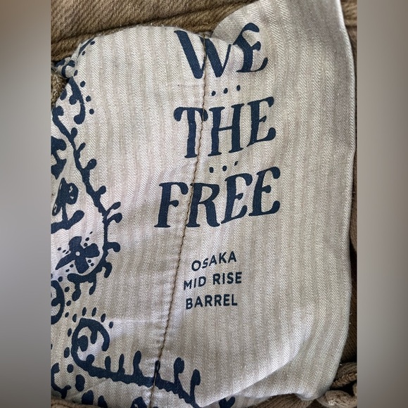 FREE PEOPLE WE THE FREE OSAKA MID RISE BARREL PANTS - Picture 5 of 5